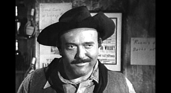 Gerald Milton as Isaac Stancil, leader of the outlaw gang in A Lust to Kill (1958)