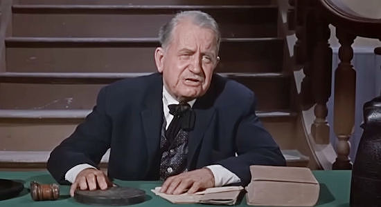 Harry Antrim as Judge Frank Parker, presiding over Gil Reardon's murder trial in Gunmen from Laredo (1959)