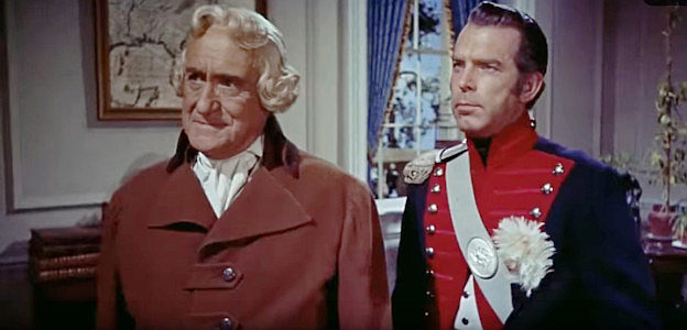 Herbert Heyes as President Thomas Jefferson and Fred MacMurray as Capt. Meriweather Lewis in The Far Horizons (1955)