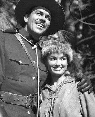 Howard Keel as Capt. Mike Malone and Ann Blyth as Rose Marie in Rose Marie (1954)