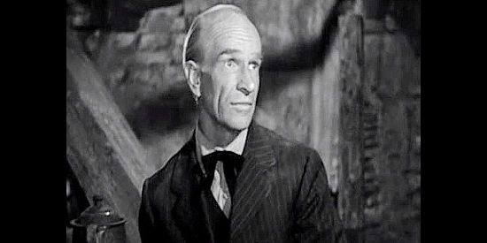 Ian Wolf as Homer Wallace, the railroad engineer in on the train robbery in Colorado Territory (1949)