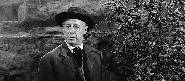Irving Bacon as the weak-willed Judge Stanfield in Ambush at Cimarron Pass (1958)