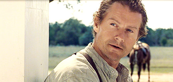 James Badge Dale as Wade, who returns from the Civil War a haunted man in Echoes of War (2016)