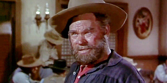 James Barton as Jimmo McCann, the aging miner who convinces Tracy Powell to head for the hills one more time in The Naked Hills (1956)