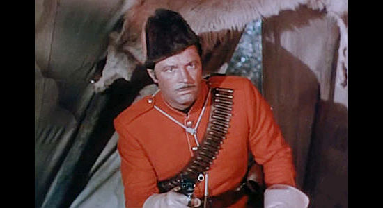 James Craig as Dick Ross, one the trail of a Sioux warrior trying to start a war in Fort Vengeance (1953)