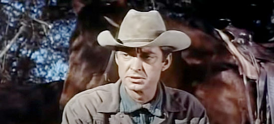 James Griffith as Slope Karp, the hired gun on Steve Daly's trail in Bullwhip (1958)