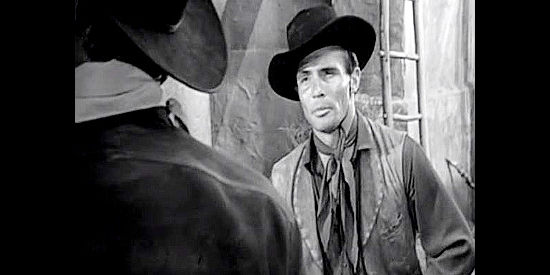 James Mitchell as Duke Harris, member of the gang that's supposed to rob a train in Colorado Territory (1949)