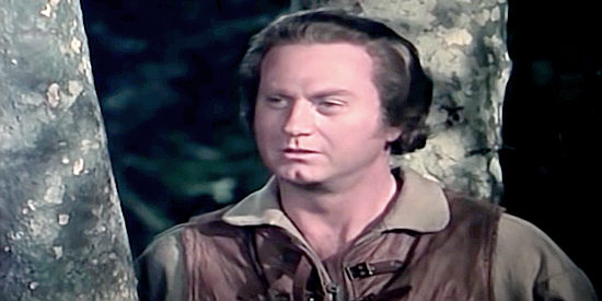 James Seay as Mark Chesney, asked to spy for the French after his family is captured in Fort Ti (1953)