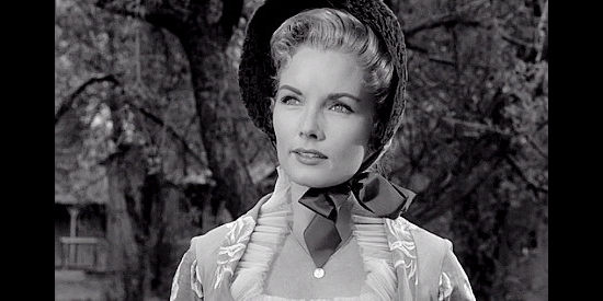 Jan Harrison as Alison Garrett, being fetched home from Tucson in Fort Bowie (1958)