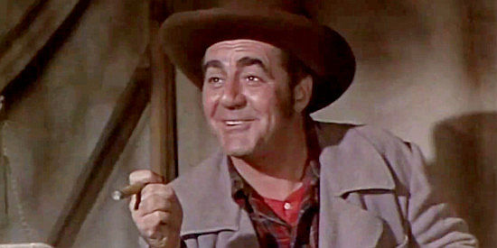 Jim Backus as Willis Haver, a man who's figured out how to get rich without hunting gold in The Naked Hills (1956)