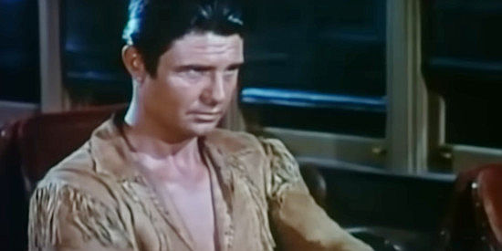 Jim Davis as Willie Whitewater, Rose's Indian 'brother' in Rose of Cimarron (1952)
