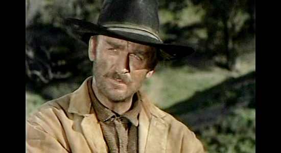 John Dehner as Hampton, the man who owns the herd of cattle descending on town in Tension at Table Rock (1956)