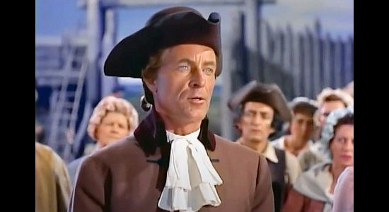 John Hoyt as Butler, a man who wouldn't mind stirring up hostilities between the settlers and Indians in Mohawk (1956)