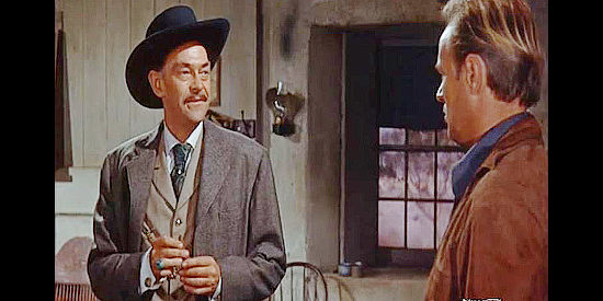 John McIntire as Jim Bonniwell, coming face to face with Jim Slater in Backlash (1956)