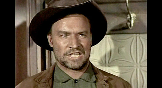 John Pickard as Cord, put in charge of making sure his cattlemen behave in Tension at Table Rock (1956)