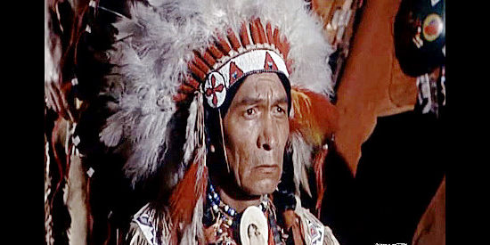 John War Eagle as War Cloud, the Indian chief the Union government is negotiating a peace with in The Black Dakotas (1954)