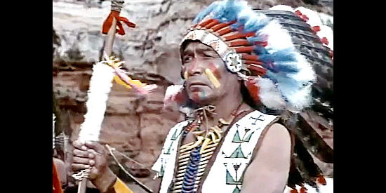 John War Eagle as Yellow Claw, chief of the marauding Indians in Dragoon Wells Massacre (1957)