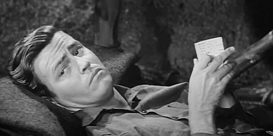 Jon Shepodd as Johnny Turner, the cowboy who befriends Slade, then follows him to the Hole in the Wall in The Return of Jack Slade (1958)