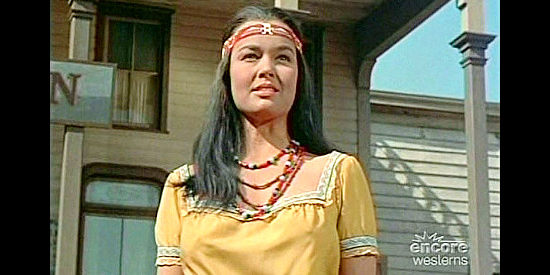 Kathryn Grant as Taini, an Indian girl who tells a lie to save Frank Madden's life in Reprisal! (1956)