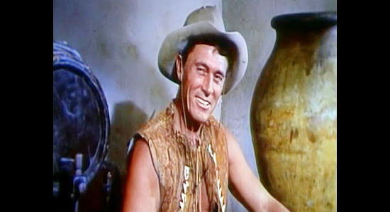 Ken Curtis as Lee Hearn, about to be selected as deputy to watch over a jailed friend in The Young Land (1959)