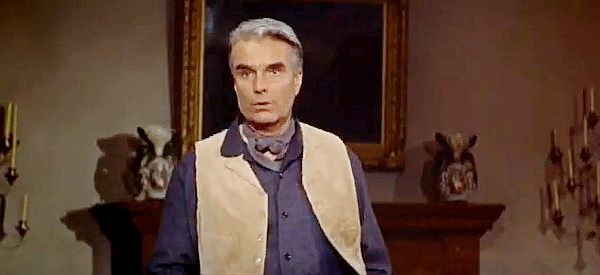 Kent Smtih as Cyril Lounsberry, the man who's married into a fortune and still wants more in The Badlanders (1958)