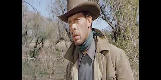 Lee Marvin as Rolph Bainter, a man who's developed a mean streak fighting for the Confederacy in Hangman's Knot (1952)