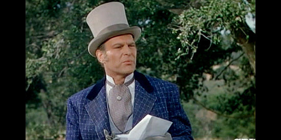 Leif Erickson as Marshal Martin Weatherby, an Easterner heading West to deal with trouble in Dallas (1950)