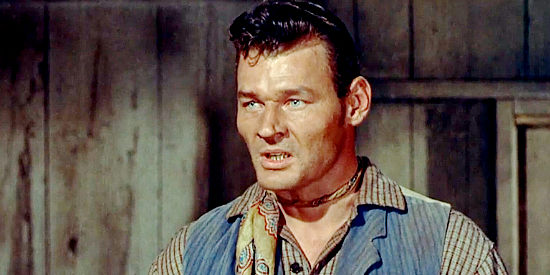 Leo Gordon as Tom 'Jess' Burgess, a gang member who no longer sees eye to eye with Frank Slayton in Gun Fury (1953)