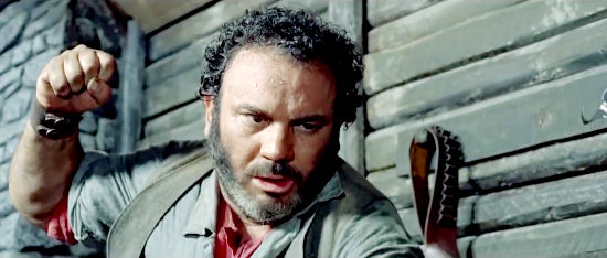 Mario Brega as Big Sam Donaldson, one of the men who does Monroe's bidding in Buffalo Bill, Hero of the Far West (1965)