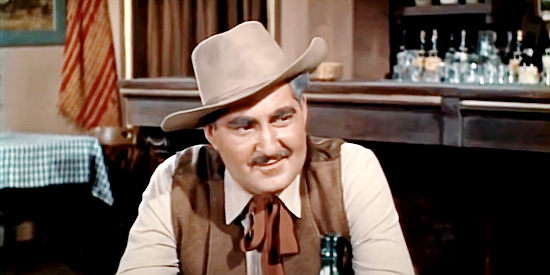 Martin Kingsley as Mayor Polk, the man who likes to brag about his Civil War heroism in Gunslinger (1956)