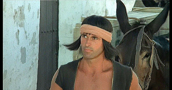 Michael Forrest as Humara, Sarita's scout, in 100 Rifles (1969)