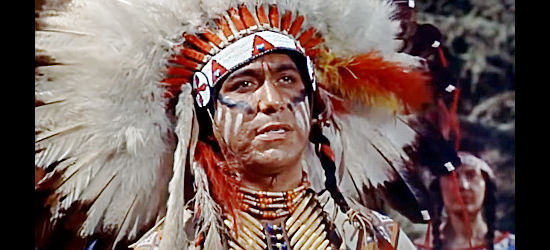 Michael Granger as Chief Mike, leader of the Rogue River Indians in The Battle of Rogue River (1954)