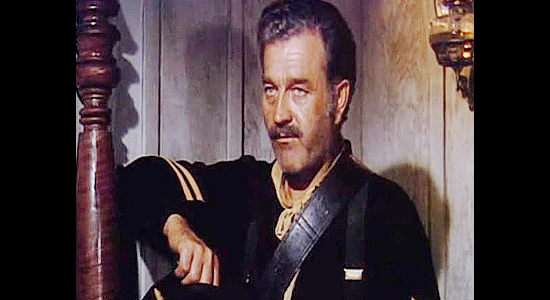 Milburn Stone as Corp. Martin, the veteran cavalry officer who befriends Jim Aherne in The Savage (1952)