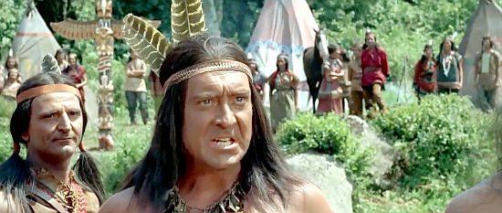 Mirko Ellis as Yellow Hand, the Indian chief behind all the trouble in Buffalo Bill, Hero of the Far West (1965)