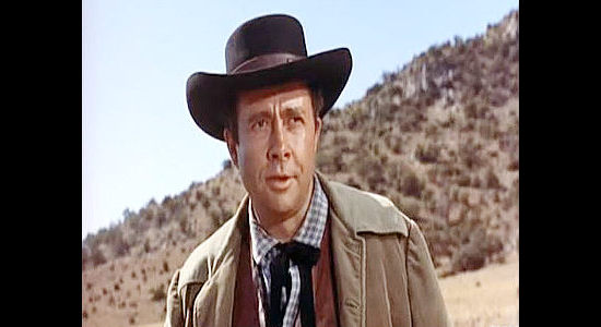 Murvyn Vye as Jennings, the rancher who wants the black stallion for his own in Black Horse Canyon (1954)