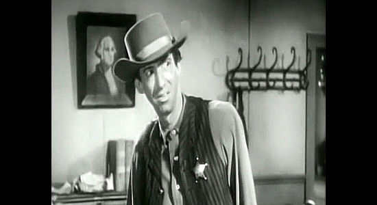 Norman Leavitt as Deputy Yale, trying to place blame for Taylor's dirty deeds elsewhere in The Bushwhackers (1952)