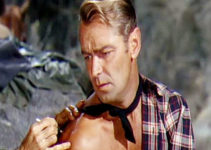 Alan Ladd as Choya, getting a phony birthmark to fool the Lavery's into thinking he's their long-lost son in Branded (1950)