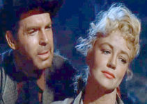 Fred MacMurray as Gentry and Dorothy Malone as Chaney, dreaming of a possible future in Quantez (1957)