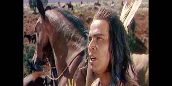 Pat Hogran as Yellow Hand, an Indian chief with a score to settle against Buffalo Bill Cody in Pony Express (1953)