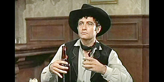 Paul Richards as Peso Kid, saloon owner Cibo Pearlo's hired gun in Tall Man Riding (1955)