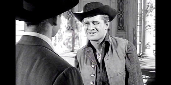 Peter Walker as Herb Garth, leaving the ranch because of his brother's jealousy in Valerie (1957)