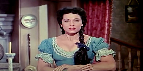 Phyllis Fowler as Running Otter, married to Francios Leroy but lusting after Capt. Jed Horn in Fort Ti (1953)