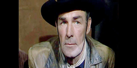 Randolph Scott as Maj. Matt Stewart, whose men rob a gold shipment and kill a dozen Union soldiers before learning the war had already ended in Hangman's Knot (1952)