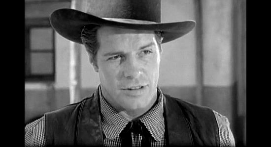 Robert Horton as Tom Herrera, the man running the Tonto Valley stage station in Apache War Smoke (1952)