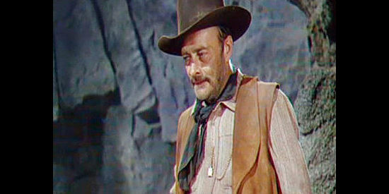 Robert Keith as T. Jefferson Leffingwell, the man who comes up with a plan to con the Lavery family out of a fortune in Branded (1950)