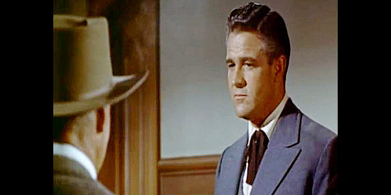 Robert Keys as George Williams, owner of the saloon and Alice's demanding husband in The Bounty Hunter (1954)