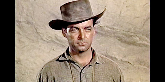 Rory Calhoun as Logan Cates, a man who finds himself helping a small band survive an Indian attack in Apache Territory (1958)