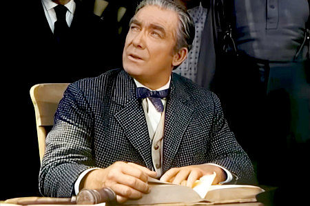 Roy Roberts as Judge Crenshaw, trying to keep Jim Fallon from manipulating the law in The Big Trees (1952)
