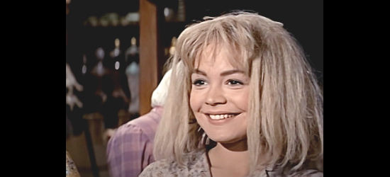 Sandra Dee as Rosalie Stocker, going shopping with Yancy in The Wild and the Innocent (1959)