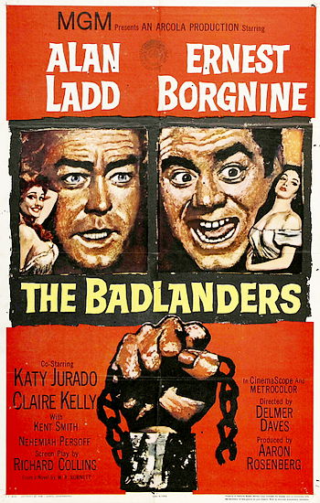 The Badlanders (1958) poster